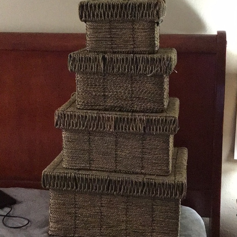 Natural Woven Storage Basket Set